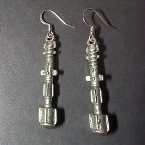 Women's Ladies Girl's Dr. Doctor Who Sonic Screwdriver Drop Earrings Jewelry